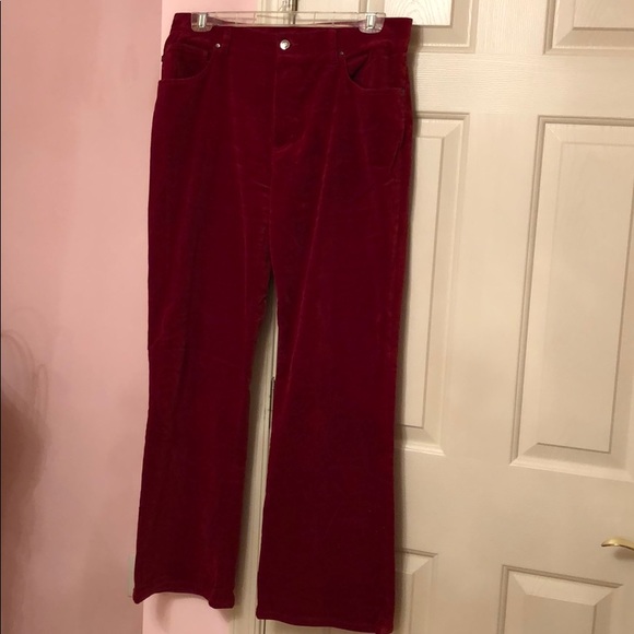 Bootcut Velvet Raspberry Ralph Lauren | Pants & Jumpsuits | Ralph Lauren Velvet Boot Cut Pants ...